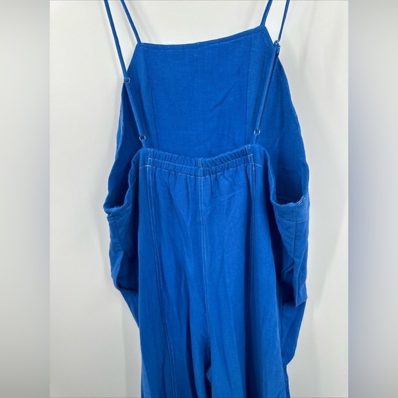 Very J Blue indigo Size Large Jumpsuit NWOT - Picture 6 of 9